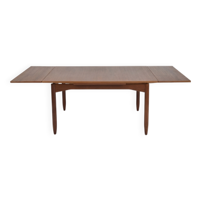 Table scandinave à rallonge vintage teck des années 60