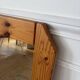 Scandinavian mirror in solid pine with 4 panels