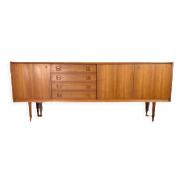 Enfilade scandinave vintage en teck des années 50, 60, 70
