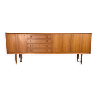 Vintage Scandinavian teak sideboard from the 50s, 60s, 70s