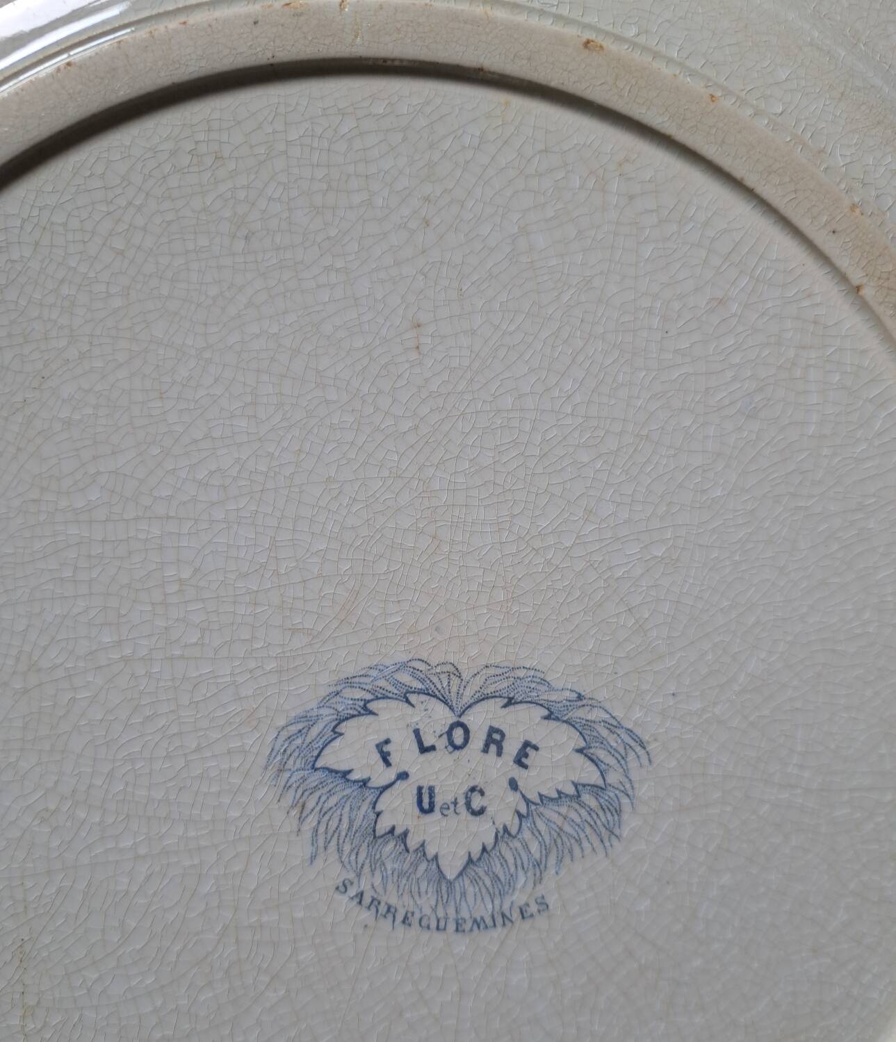 Large ironstone pattern platter