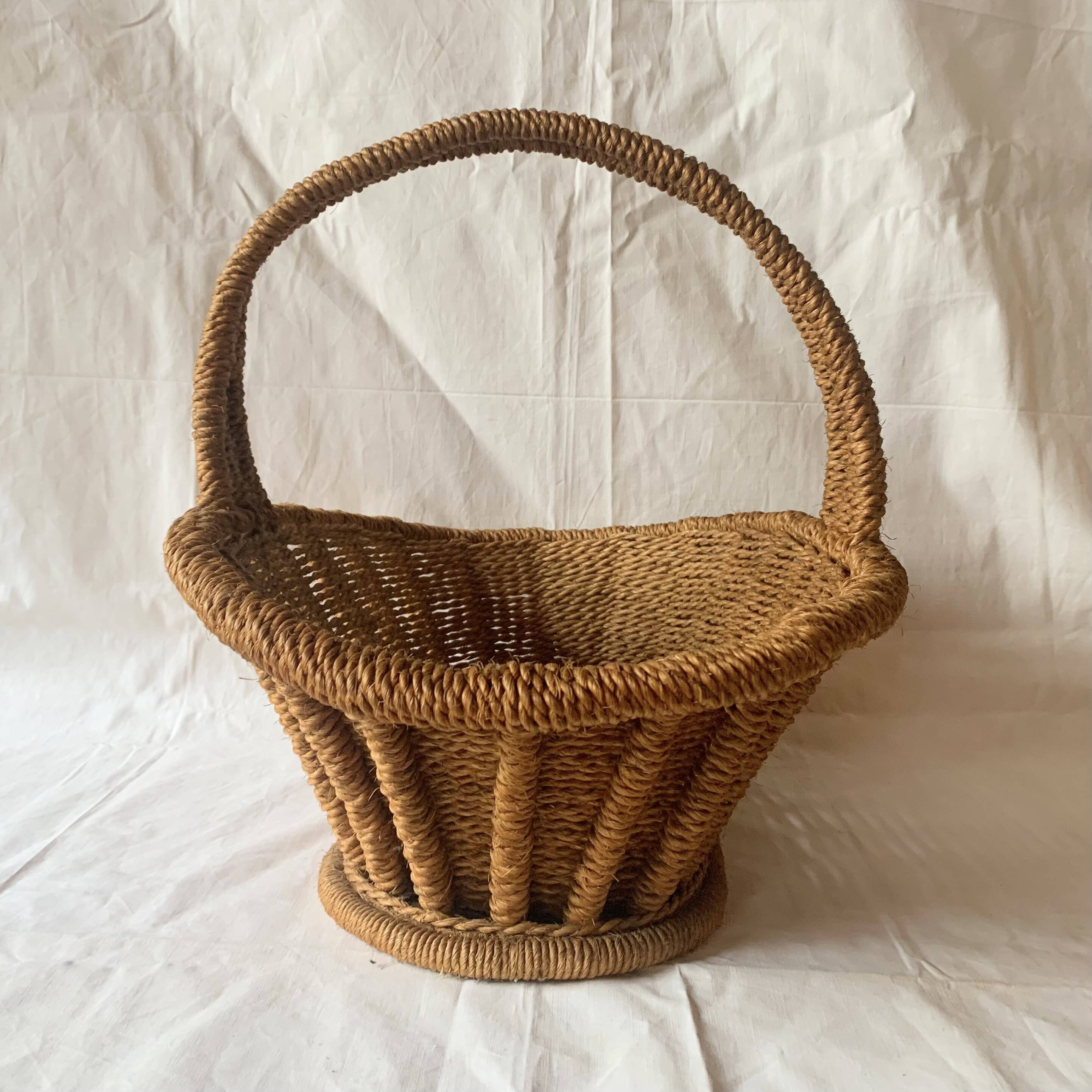 Vintage rope basket