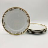 6 Assiettes à dessert vintage, Keeling & Co Losol Ware Burslem.