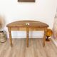 Half-moon console table convertible into a round table - 19th century