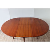 Scandinavian dining table in 1960 extendable teak