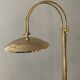 Articulated floor lamp from the 80s in gold metal