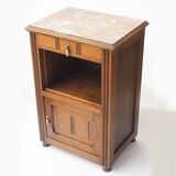 Old pink marble bedside