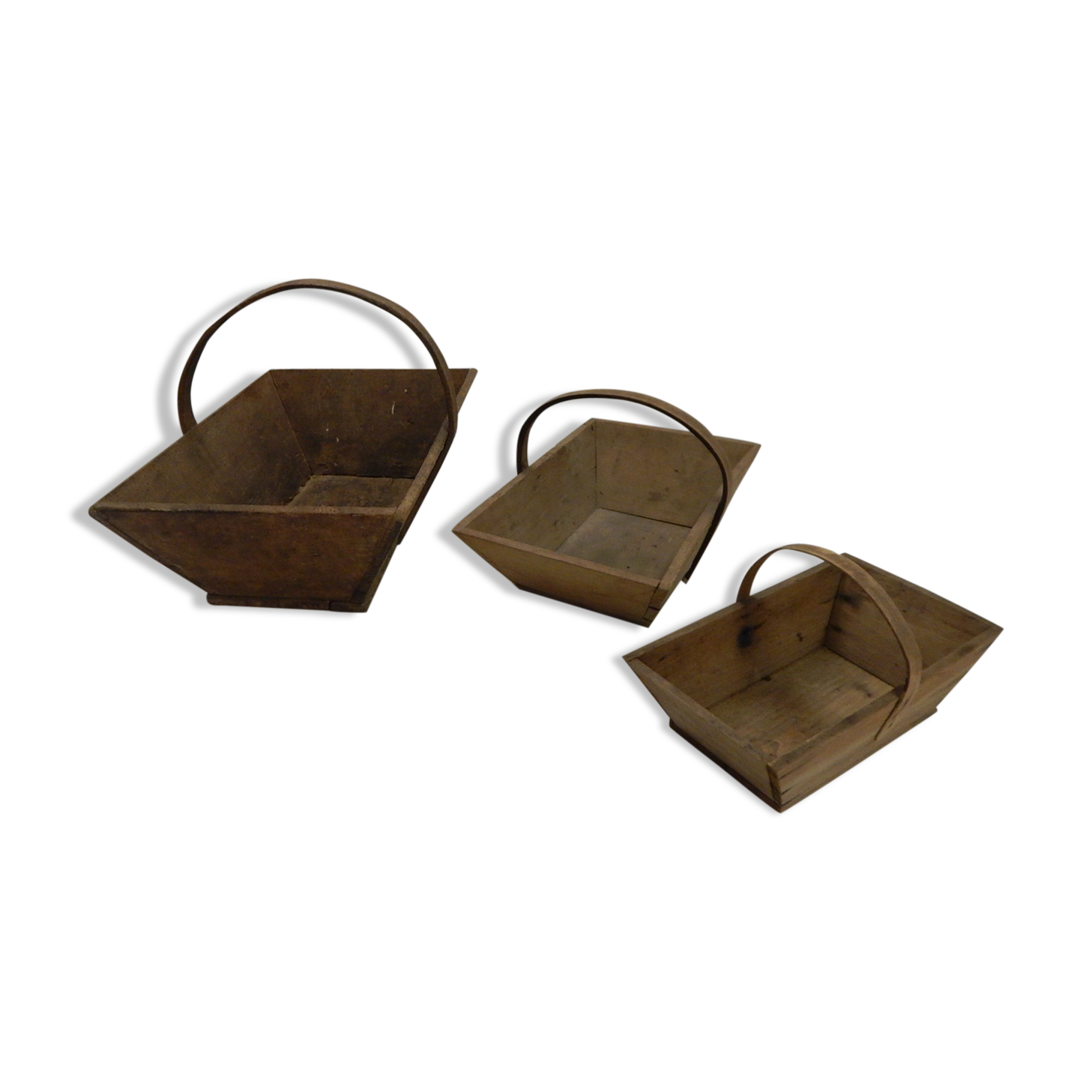 Lot of 3 gardener baskets