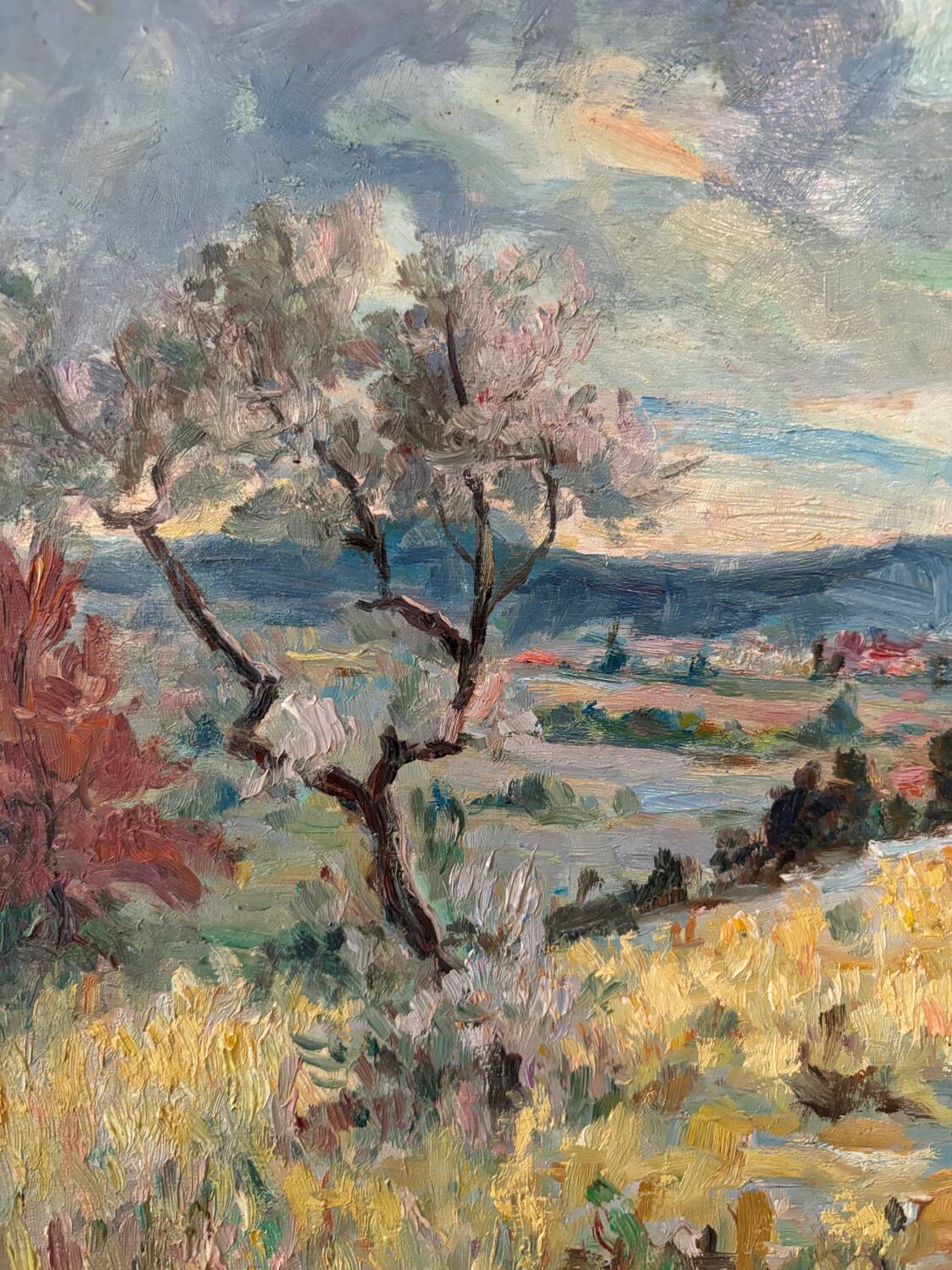 Mediterranean landscape signed