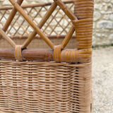Rattan bed and wicker