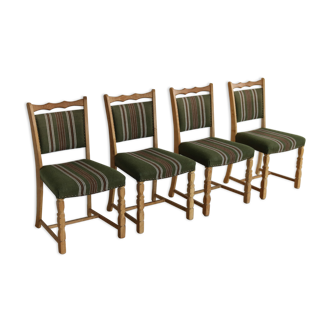 Ensemble de 4 chaises de salle à manger danoises