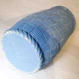 Light blue ceramic umbrella holder