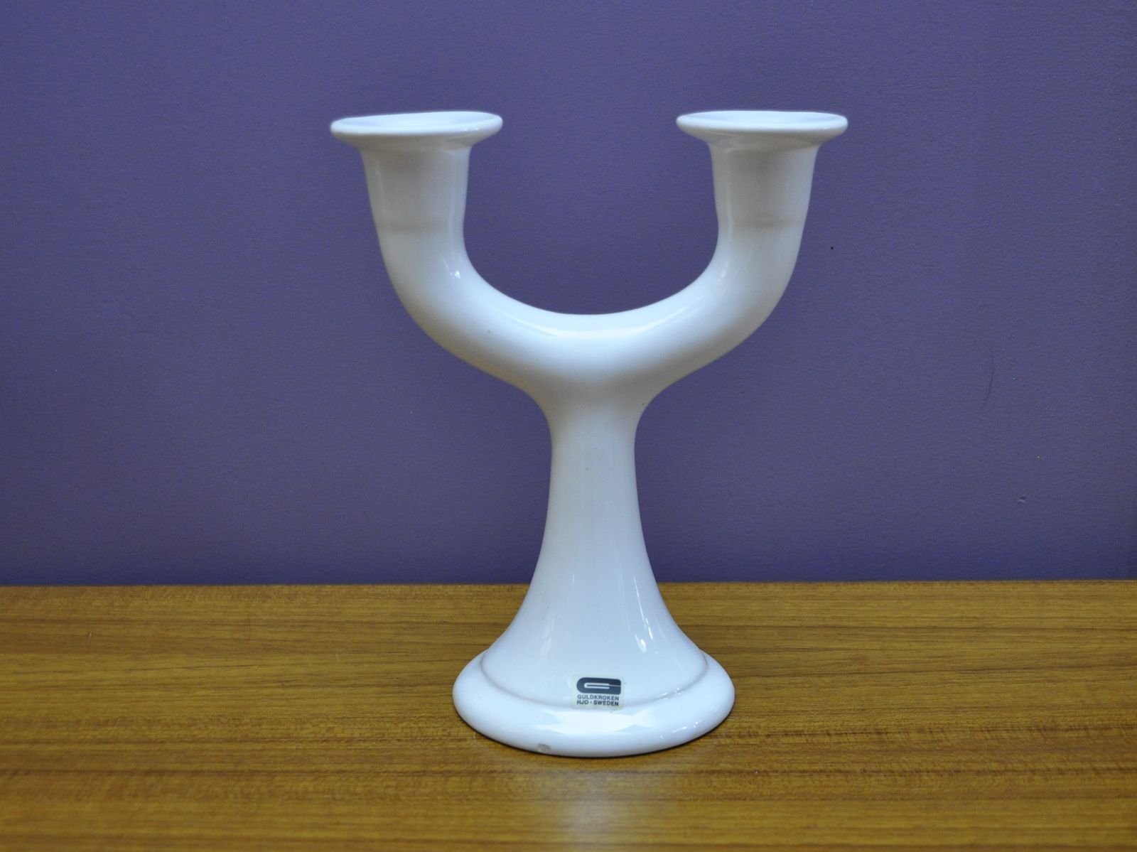 Guldkrokens Kakelugnsfabrik porcelain candleholder