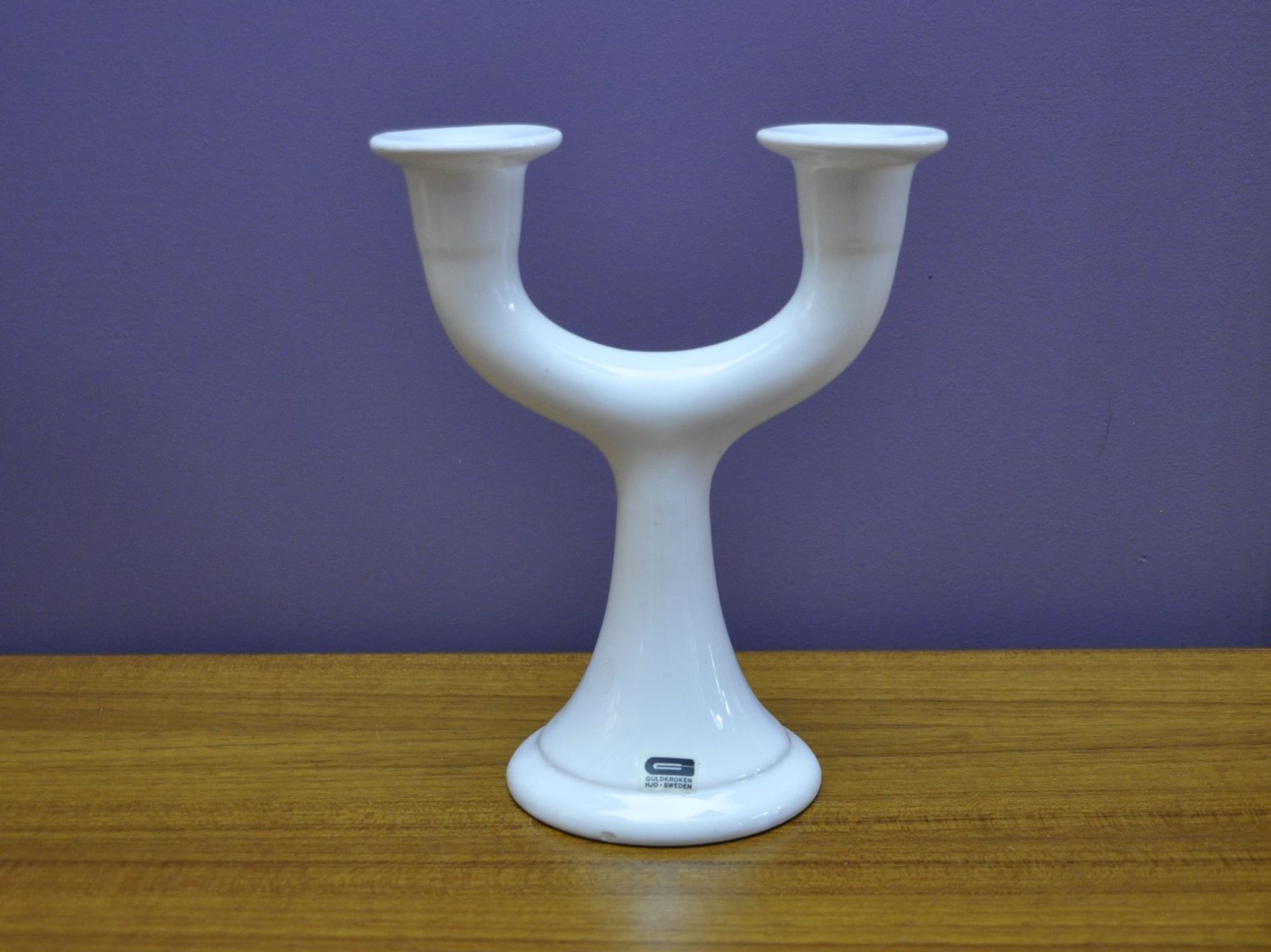 Guldkrokens Kakelugnsfabrik porcelain candleholder
