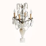 19th C French Crystal Table Lamp