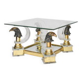 Table basse vintage aux aigles