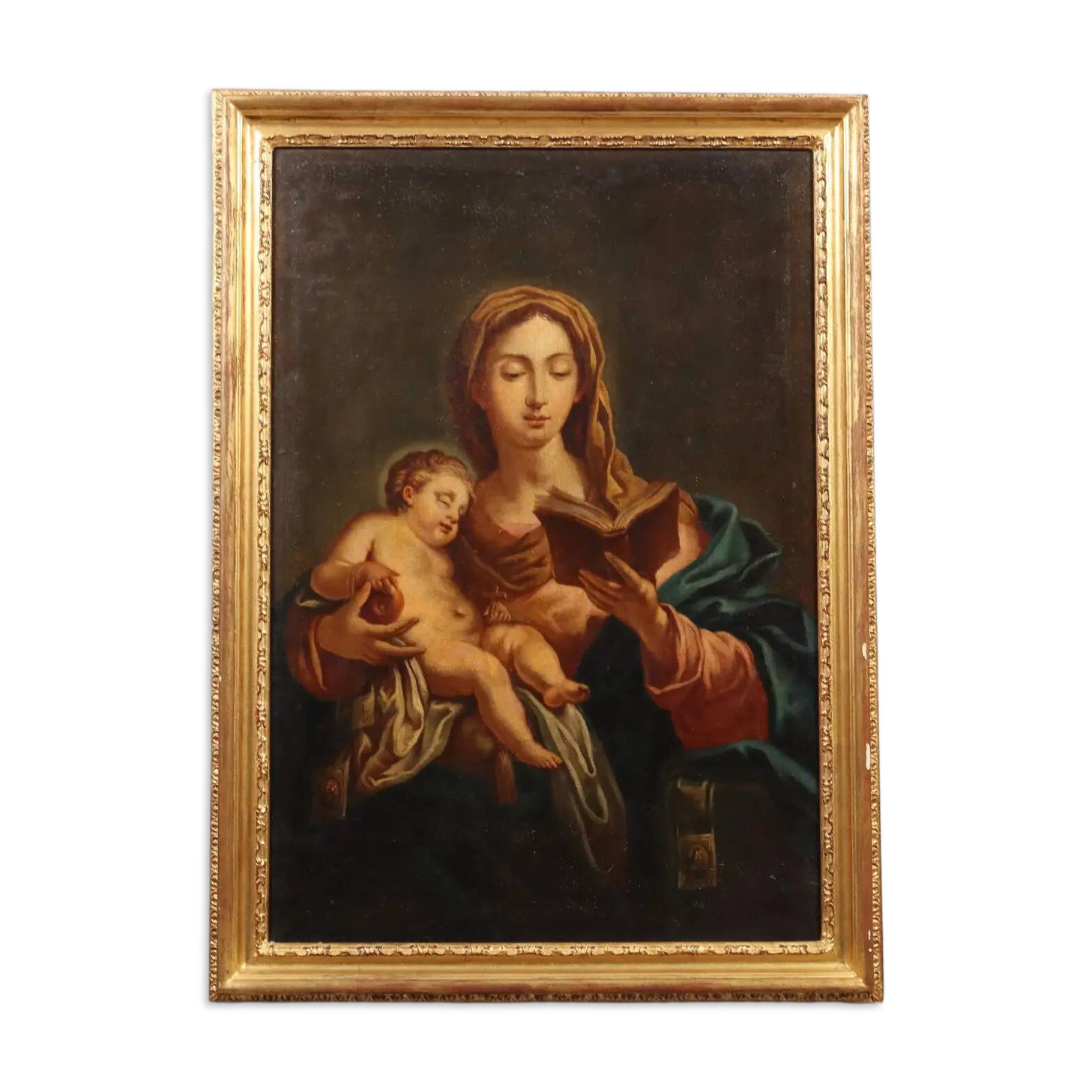 Peinture ancienne, copie d’après Francesco Trevisani, Vierge Marie