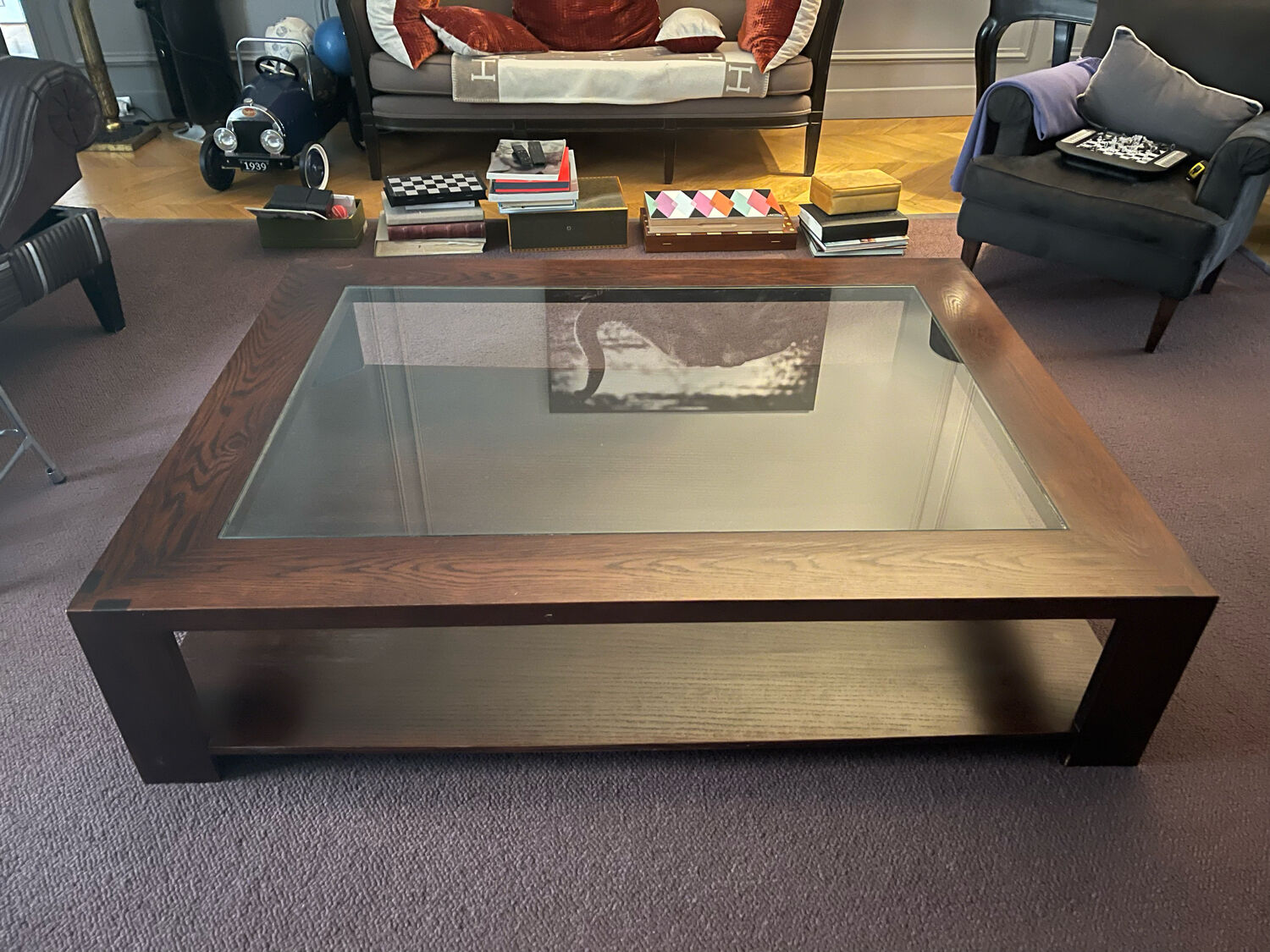 Table basse bois palissandre