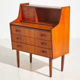 Restored teak bureau desk