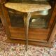 Wall console in gilded wood marble top Louis XV style