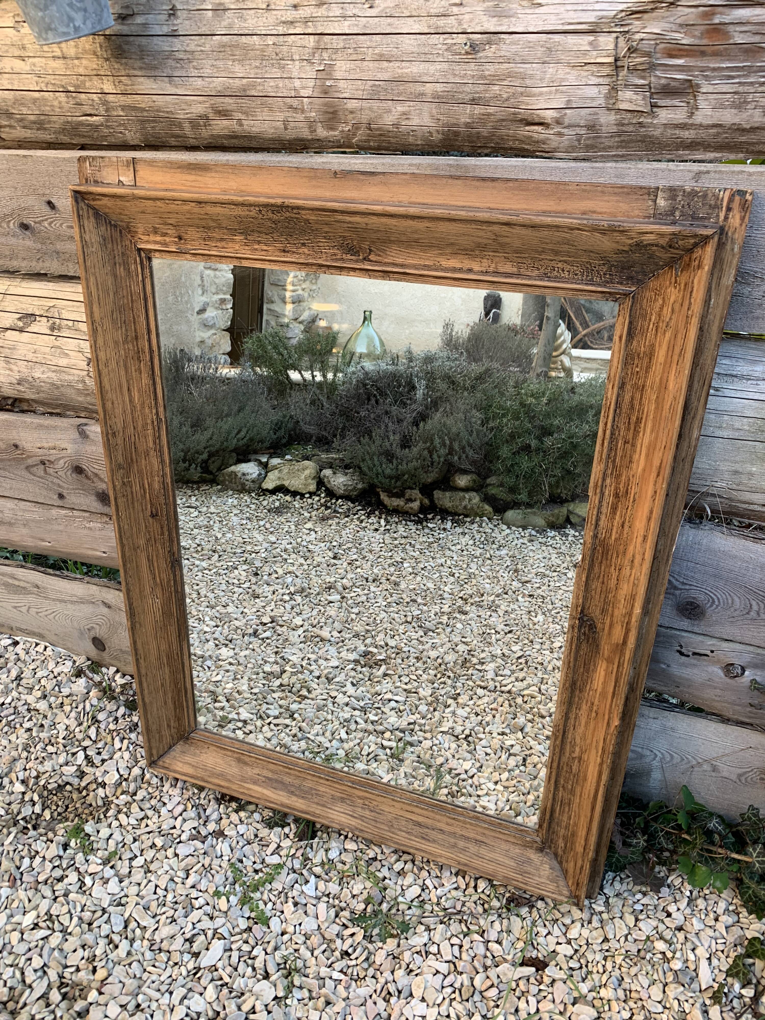 Miroir bois ancien