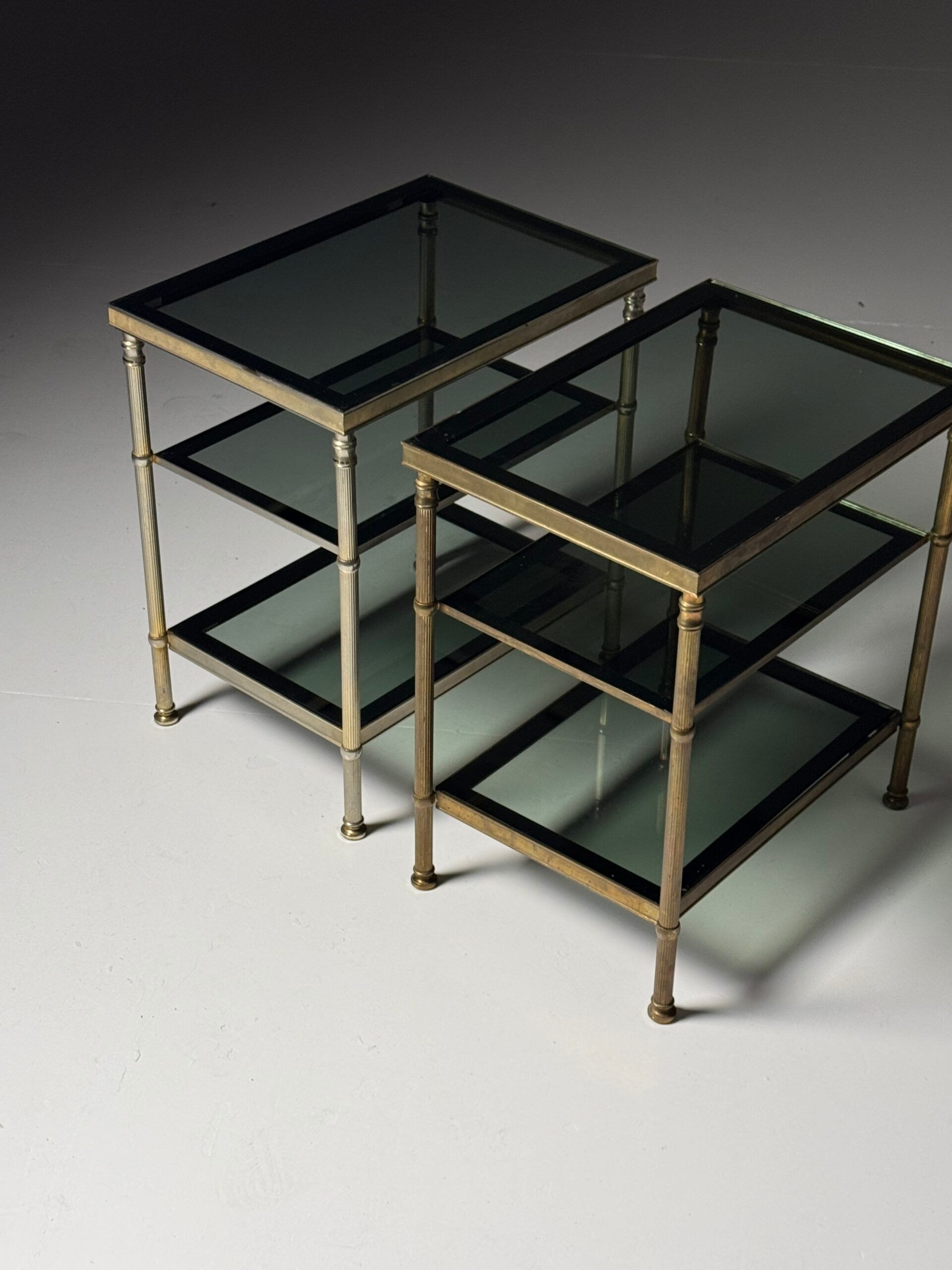 Metal side tables 1960s-70s
