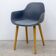 Reconditioned chair CRASSEVIG Pola Round dark grey