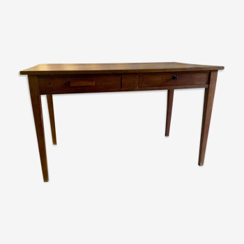 Farm table in solid oak - mid 20th