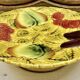 mounted plate cake dish fruit slushie Sarreguemines