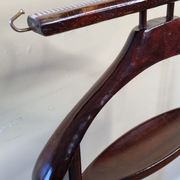 Varnished wood night valet, vintage, 50s-60s