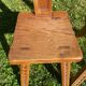Pair of antique Catalan chairs with sun face motifs, Cerdagne