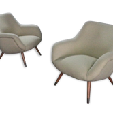 1/2 fauteuil organic année 50 original