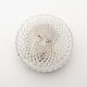 1970's Heavy round crystal glass wall sconce by Massive Belgium