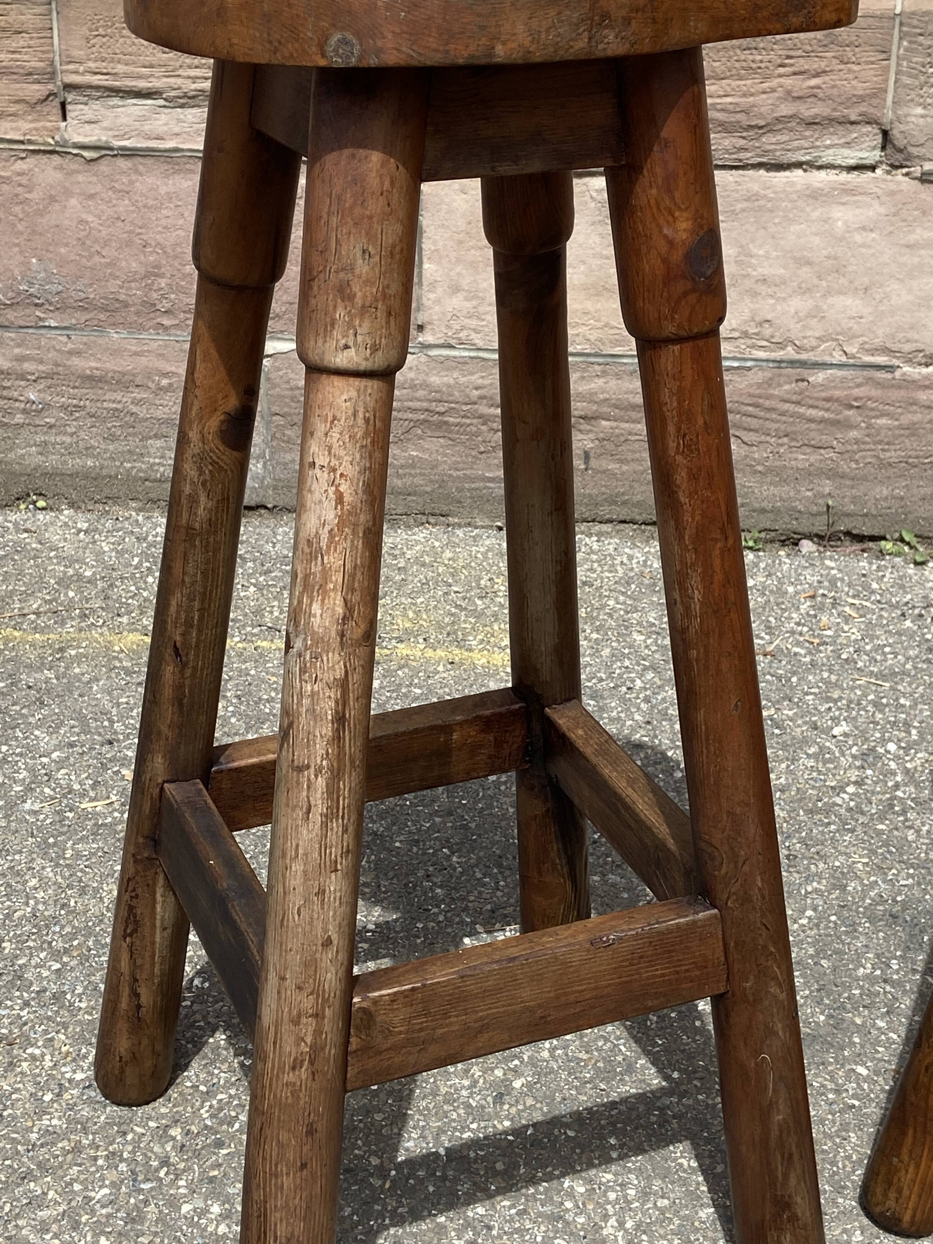 2 vintage bar stools