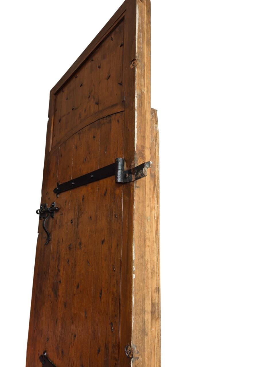 hand-forged studded castle doors + frame from the 1800s/1900s