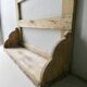 Shelf, kitchen utensils, patinated wood