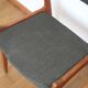 4 chaises vertes danoises estampillées