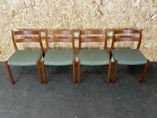 4 chaises en teck Niels O. Möller pour J.L. Moller’s 60