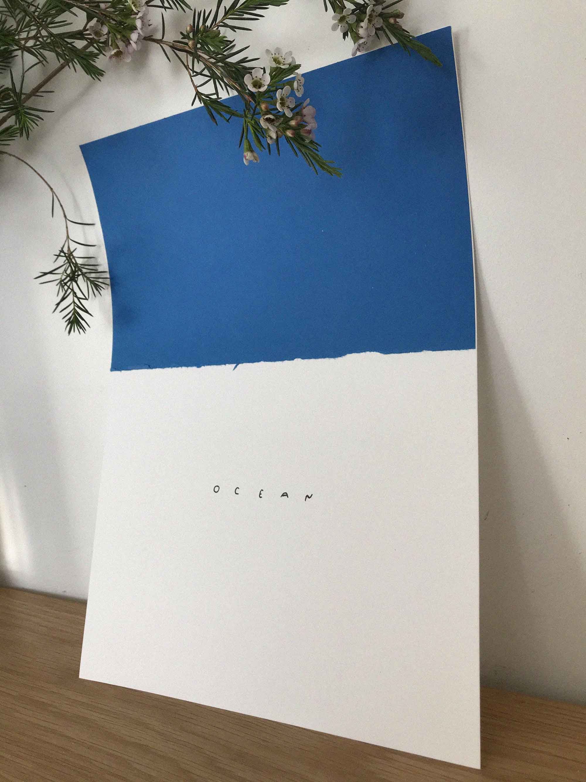 Ocean - Original Collage