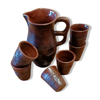 Terracotta wine service