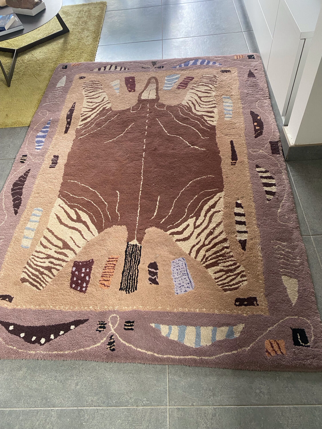 Rug from the famous house Toulemonde Brochard.