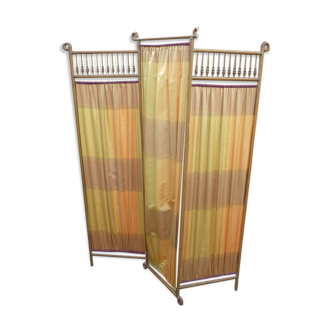 Wooden screen and fabric