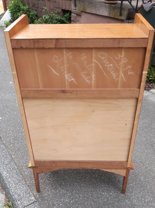 Golden oak bookcase 1950