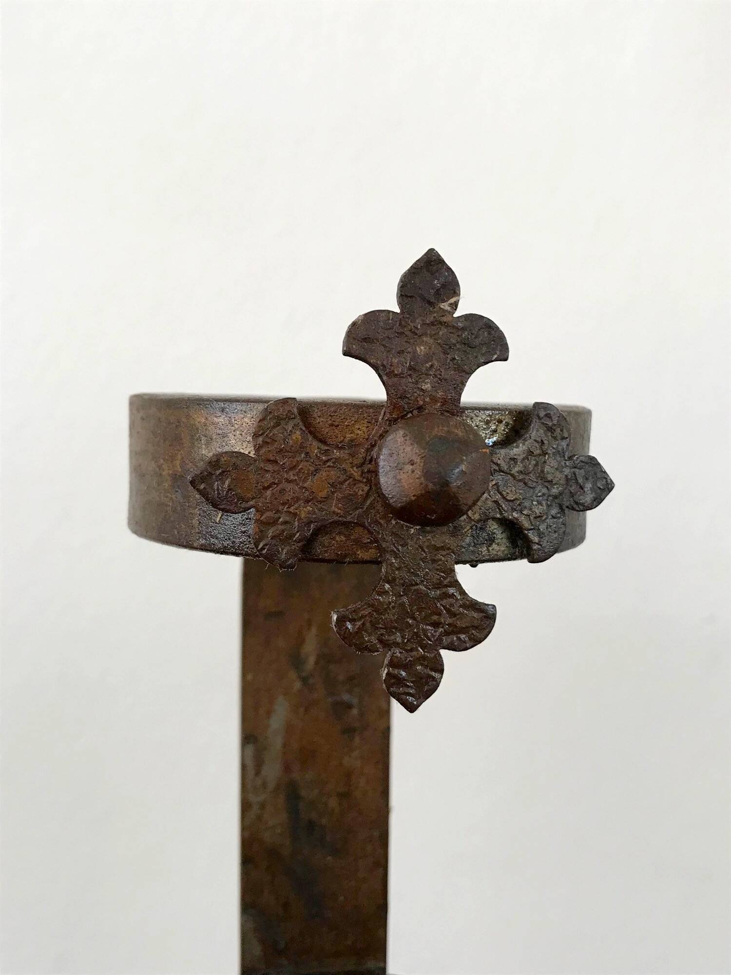 Vintage wrought iron candle holders from the 70s