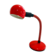 80s red articulated desk lamp
