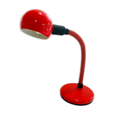 80s red articulated desk lamp