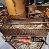 Old rattan bed
