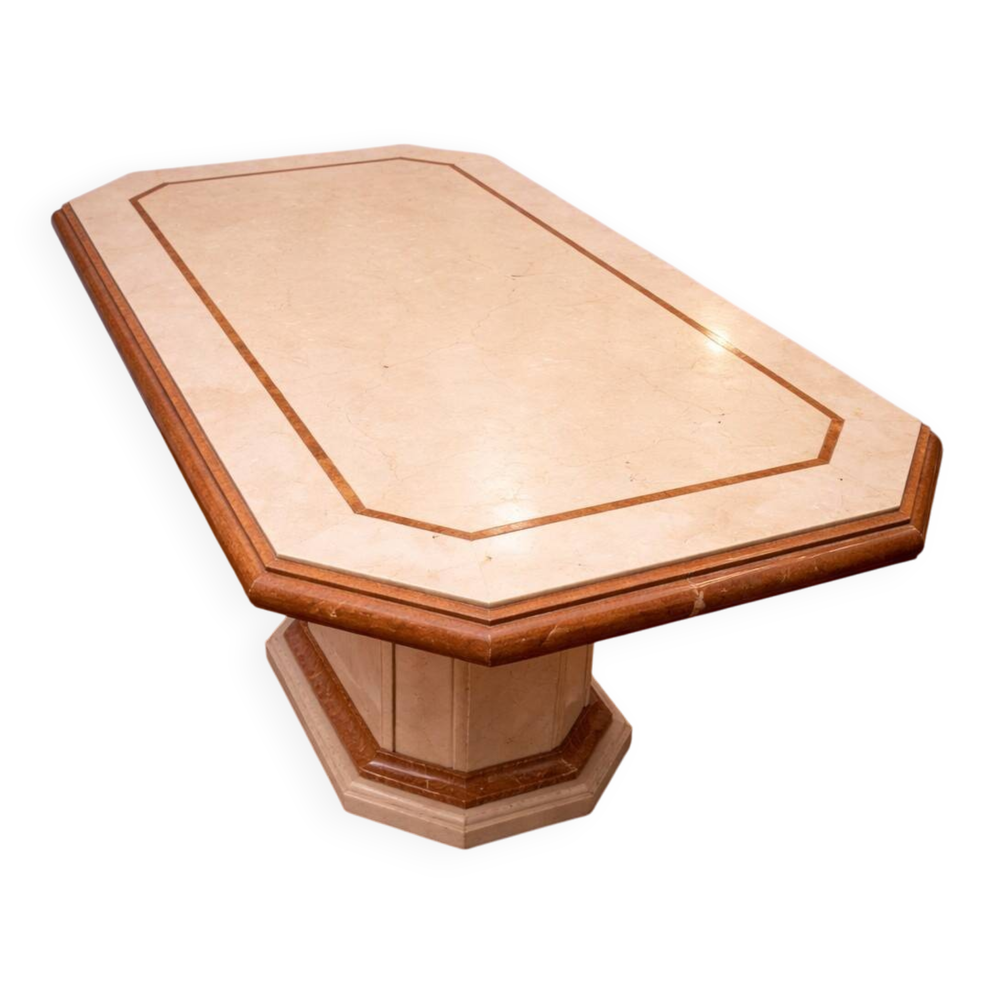 Large marble dining table – Central base