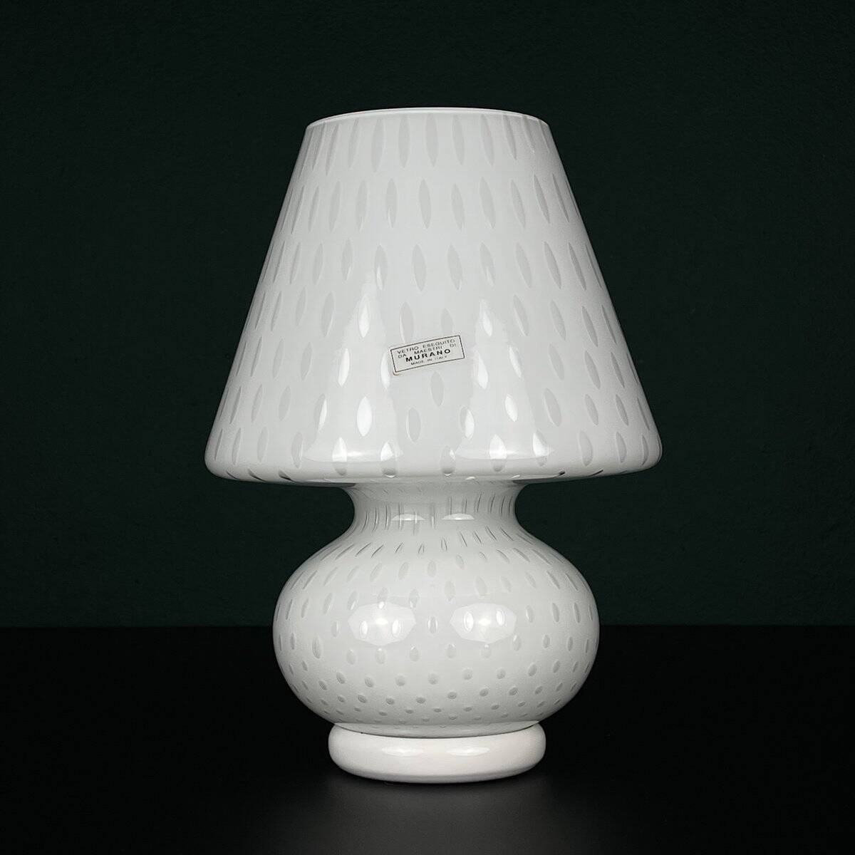 Murano glass table lamp Mushroom, Italy, 1990s