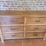 Bamboo chest of drawers